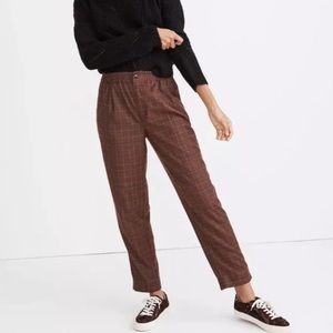 Madewell Plaid Trousers